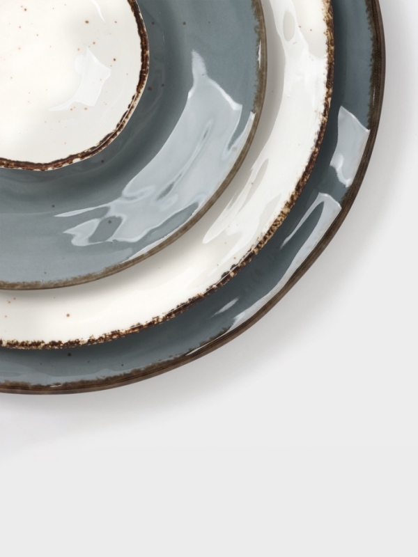 Тарелка Magistro "Alpine Frost" 23см 23,4х23,1х3 цвет синий