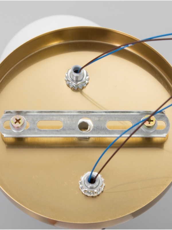 Люстра "Донна" 2х40Вт Е27 черный/латунь 37х15х25см