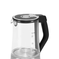 Чайник HYK-G3401 1.7л. 2200Вт черный серебристый