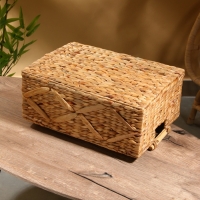 Корзина плетеная 45x30x20 см, водный гиацинт