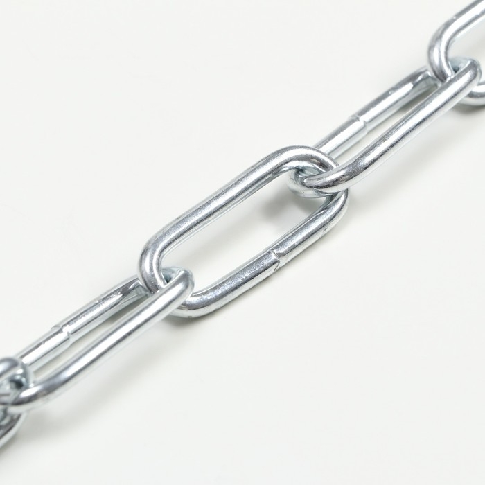 Цепь для привязи собак, сварные звенья, 1,8 м, калибр 45 мм, толщина проволки 4,2 мм