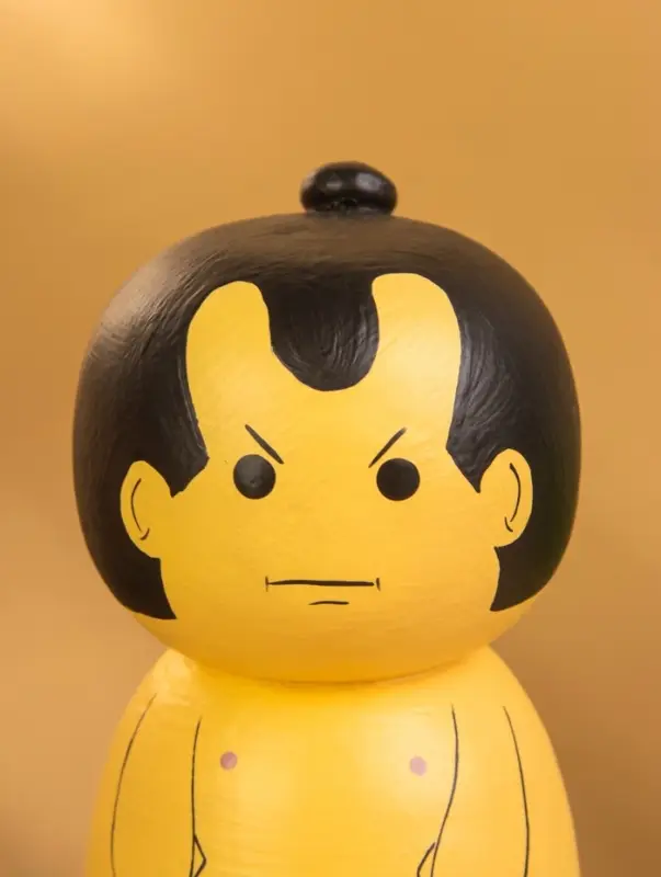 Деревянная кукла кокеши "Сумо" 7х7,5х15 см