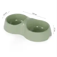 Миска для кошек "Юта" 0,2л двойная ALTA (уп.34)ф