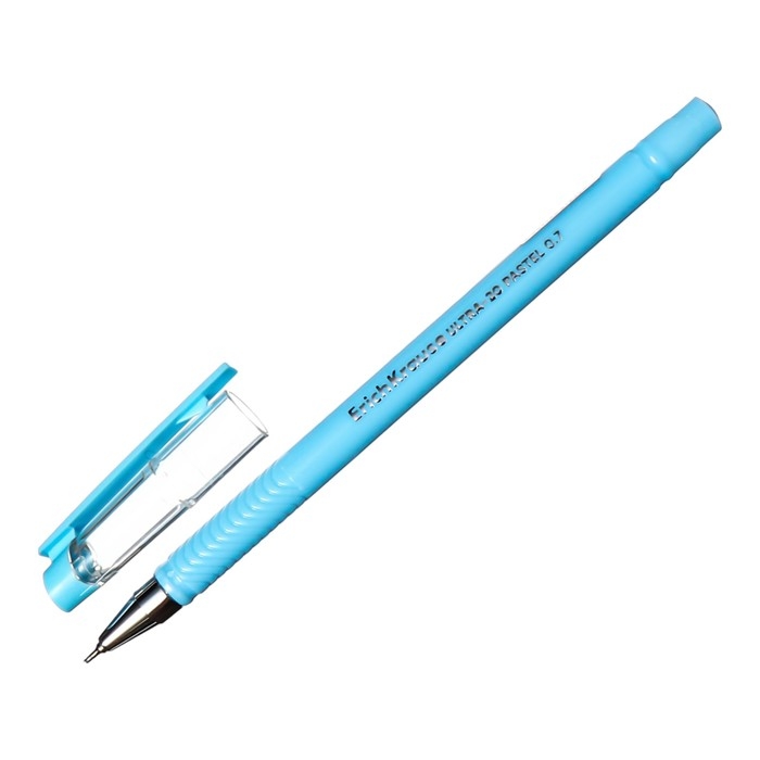 Набор ручек шариковых 4 штуки, ErichKrause ULTRA-20 Stick Pastel, узел 0.7 мм, чернила синие, длина линии письма 2000 метров