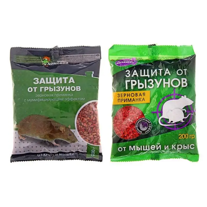 Зерно от грызунов &laquo;Домовой Прошка&raquo;, пакет, 200 г