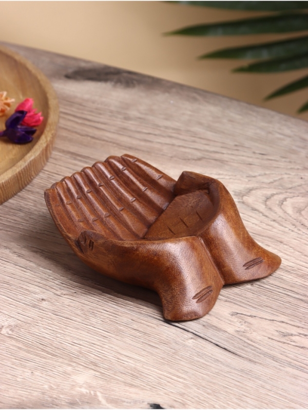 Сувенир "Ладошки" дерево суар, 12х15х5 см