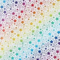 Бумага упаковочная глянцевая &laquo;Радужные звезды&raquo;, 70 х 100 см