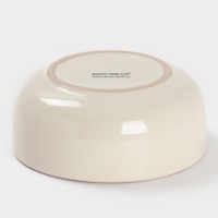 Салатник Доляна "Альпийский крем" 15см, 15х6,5, цвет белый