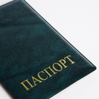 Обложка для паспорта, цвет зелёный Обложка для паспорта, цвет зелёный