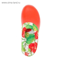 Галоши женские, цвет коралловый/клубника, размер 37-38