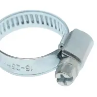 Хомут червячный ZEIN engr, несквозная просечка, диаметр 16-25 мм, ширина 9 мм, оцинкованный