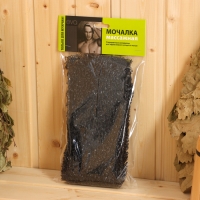 Мочалка &laquo;Мочало банное&raquo;, 45&times;12 см, чёрная, МИКС