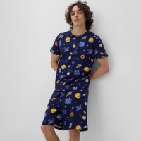Пижама мужская (футболка и шорты) KAFTAN Space, р-р 56 Пижама мужская (футболка и шорты) KAFTAN Space, р-р 56