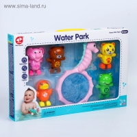 Набор  для купания &laquo;Плаваем вместе&raquo;, 5  игрушек и сачок