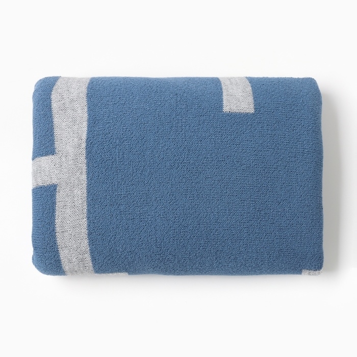 Шарф женский двусторонний MIST синий/серый, размер 47*226см Шарф женский двусторонний MIST синий/серый, размер 47*226см