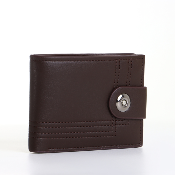 Портмоне мужское на магните, цвет коричневый Портмоне мужское на магните, цвет коричневый