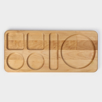 Поднос-подставка Adelica «Чайная станция», на 2 персоны, с потайными ручками, 40×18×1,8 см, берёза Поднос-подставка Adelica «Чайная станция», на 2 персоны, с потайными ручками, 40×18×1,8 см, берёза