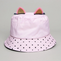 Панама детская для девочки &laquo;Котик&raquo;, с ушками, р-р 52-54