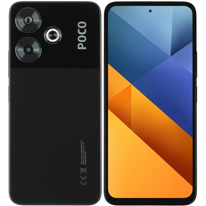 Смартфон Xiaomi POCO M6, 6.79 Смартфон Xiaomi POCO M6, 6.79", 6Гб, 128Гб, 108 Мп, 2 Мп, 2 Sim, NFC, 5030мАч, черный