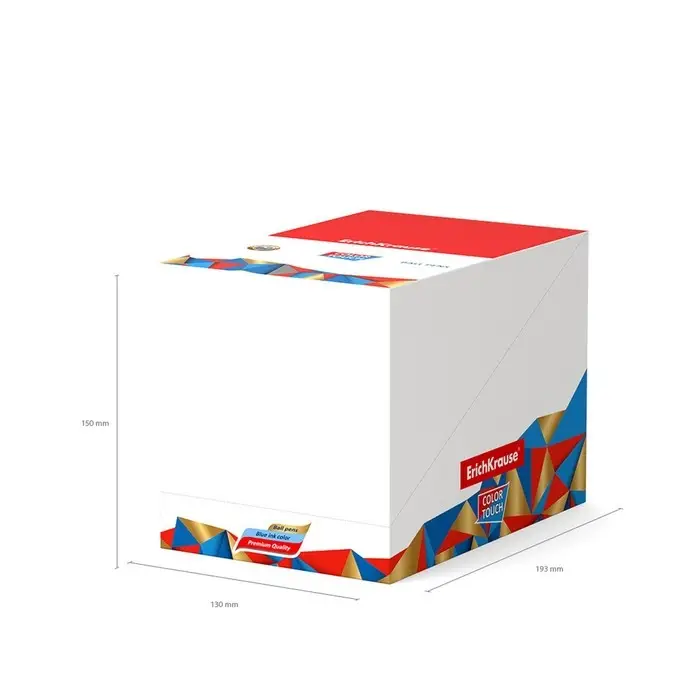 Ручка шариковая ErichKrause ColorTouch Emerald Wave, узел 0.7 мм, чернила синие, длина линии письма 2000 метров