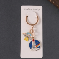 Брелок металл, эмаль "Космос" 9 см Брелок металл, эмаль "Космос" 9 см