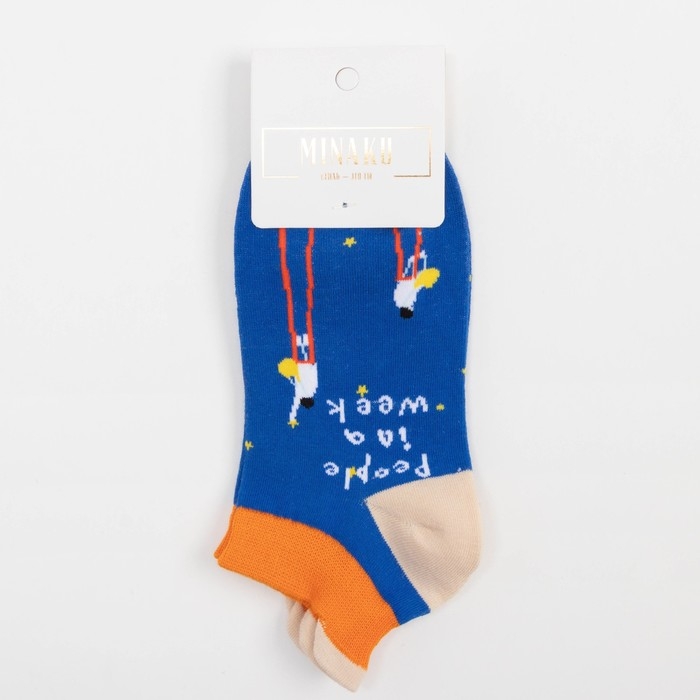 Носки женские MINAKU &laquo;Модерн&raquo;, цвет синий, размер 36-41 (23-27 см)
