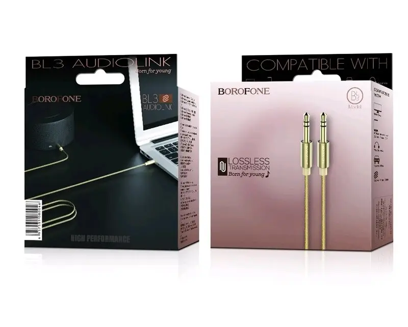 Кабель AUX BL3 1M Borofone золото