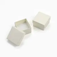 Коробочка подарочная под кольцо/серьги/серьги &laquo;Минимал&raquo;, 5&times;5 см (размер полезной части 4.5&times;4.5 см), белая, вставка белая