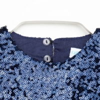 Платье детское с пайетками KAFTAN, размер 28 (86-92 см), синий