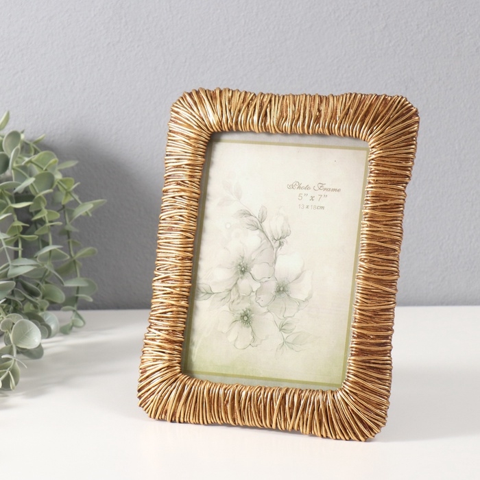 Фоторамка полистоун 13х18 см Фоторамка полистоун 13х18 см "Золотые лианы" 1,5х17,5х22,5 см