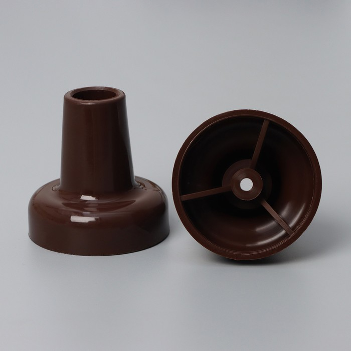 Карниз двухрядный, ширина 140 см, d=28 мм, пластиковые элементы, цвет орех