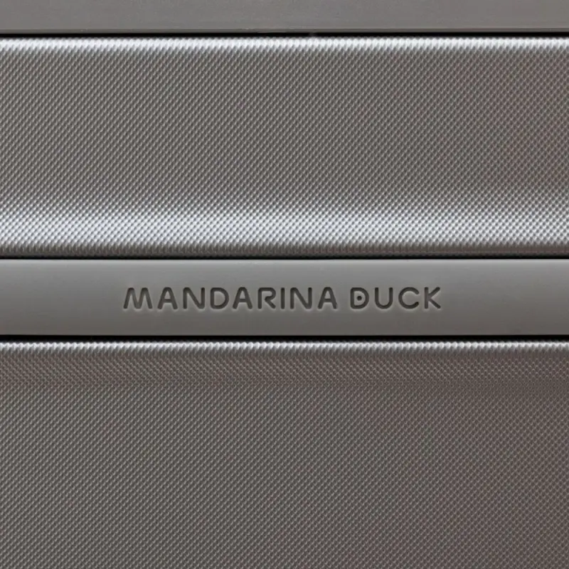 Чемодан Logoduck M, серебристый