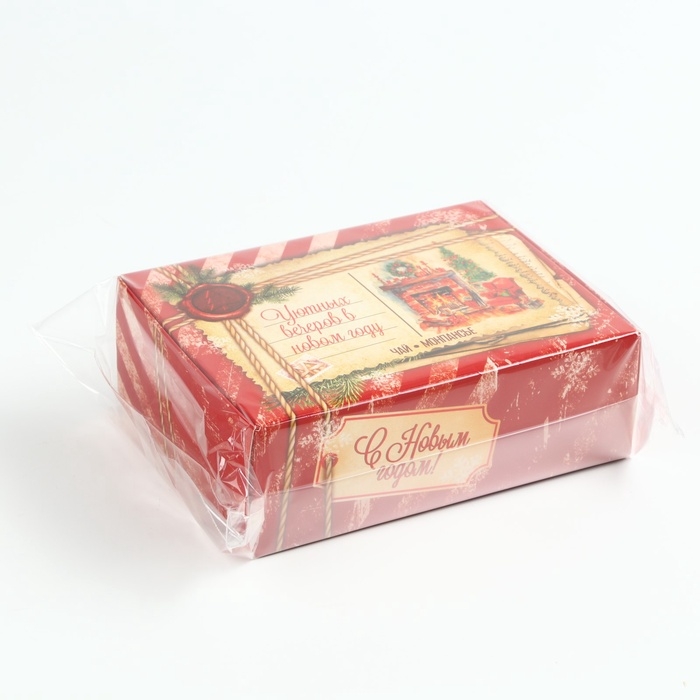 Подарочный набор новогодний &laquo;Уютных вечеров&raquo;: чай, монпансье