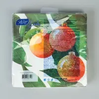 Салфетки бумажные трёхслойные &laquo;Апельсиновые шары&raquo;, 33х33, 20 шт