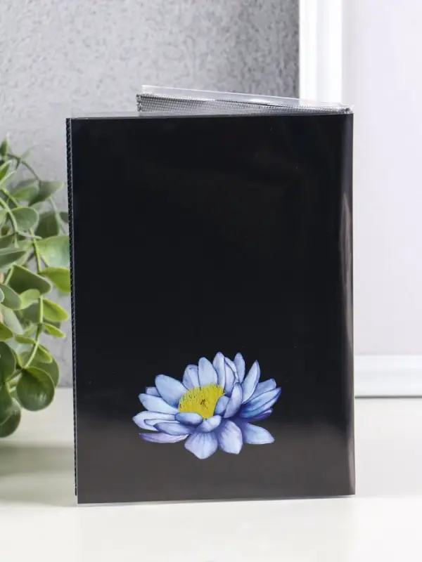 Фотоальбом "Цветы" 36ф 10X15см, ПП карм.,мягкая обложка, черные страницы