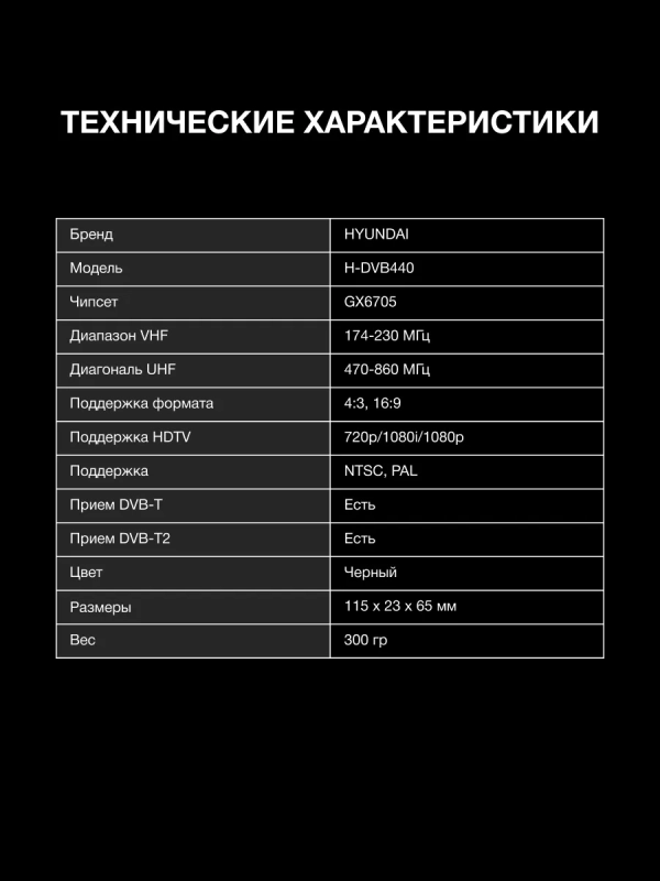 Приставка для телевизора H-DVB440