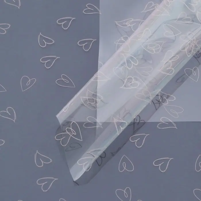 Пленка листах глянцевая 58&times;58 см, розовый, 50 микрон