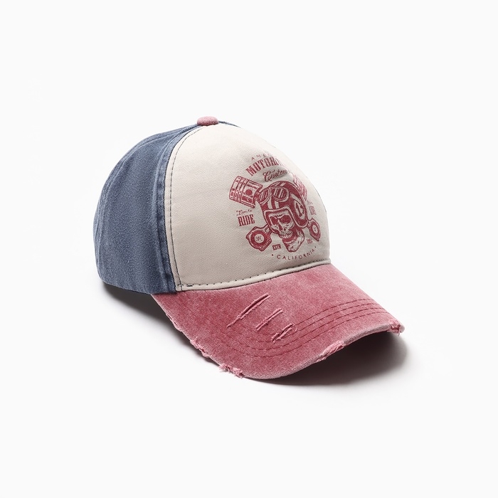 Кепка мужская MINAKU Кепка мужская MINAKU "Motorcycler", цвет синий, размер 56-58