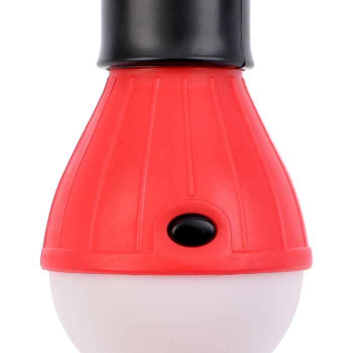 Фонарь кемпинговый, 60 Лм, 3 режима, 3 ААА, 11 х 5 см, красный