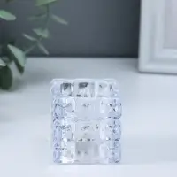 Светодиодная свеча LED "Свеча в кубе" 3хLR1130, прозрачный 4,7х4,7х4,7 см