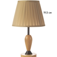 Лампа настольная BayerLux ЭКО "Нина" 1х40Вт Е27 коричневый/черный 27х27х42см
