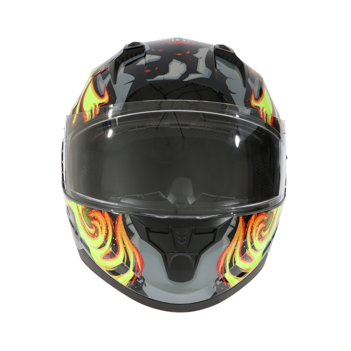 Шлем интеграл с двумя визорами, размер M (57-58), модель BLD-M67E, черно-желтый