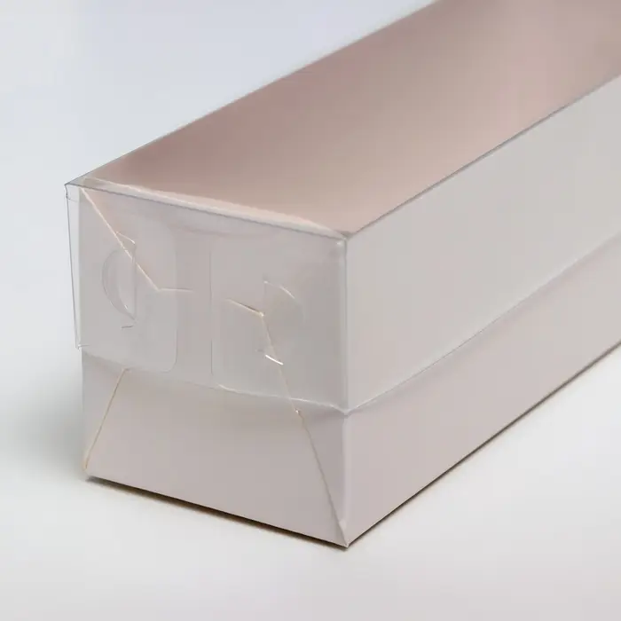 Коробка для макарун, с ложементом, белая 16.5&times;5.5&times;5.5 см