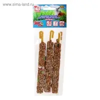 Палочки Seven Seeds Эконом для грызунов, тропические фрукты/мёд/рожковое дерево, 3 шт, 75 г