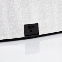 Светодиодная фигура &laquo;Поезд и снеговик&raquo; 20 &times; 20 &times; 16 см, полистоун, батарейки ААх3 (не в комплекте), USB, свечение тёплый белый