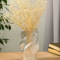 Ваза стекло настольная "Венди" 24,5х13х11 см, прозрачный