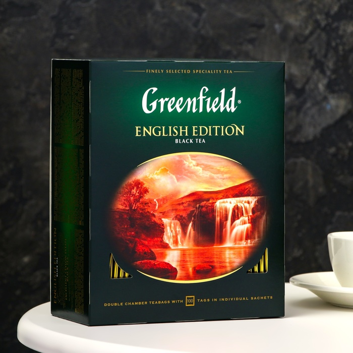 Чай чёрный Greenfield English Edition, 100 пакетиков*2 г Чай чёрный Greenfield English Edition, 100 пакетиков*2 г