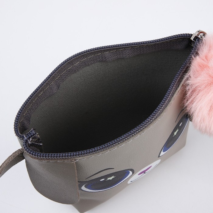 Сумка детская для девочки трапеция &laquo;Зайка&raquo; с хвостиком, 18х15х3.5см