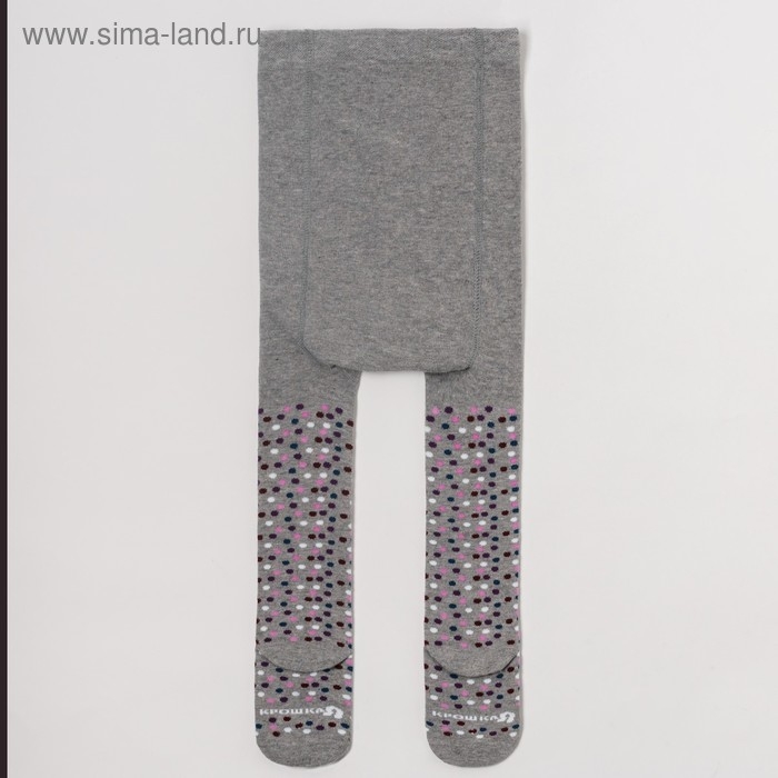 Колготки Крошка Я Колготки Крошка Я "Горошек", серый, рост 98-104 см