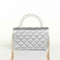 Сумка детская для девочки на молнии «Выбражулька», цвет серебряный Сумка детская для девочки на молнии «Выбражулька», цвет серебряный